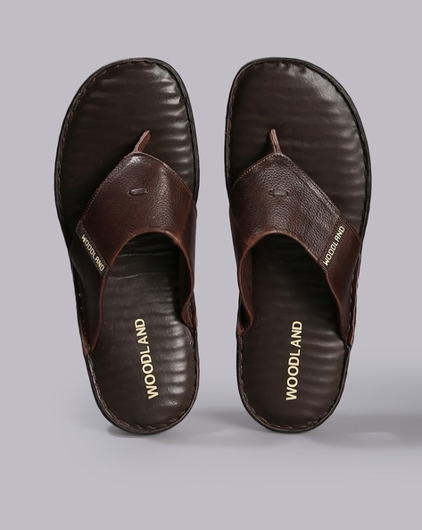 Woodland Men Thong-Strap Slip-On Sandals