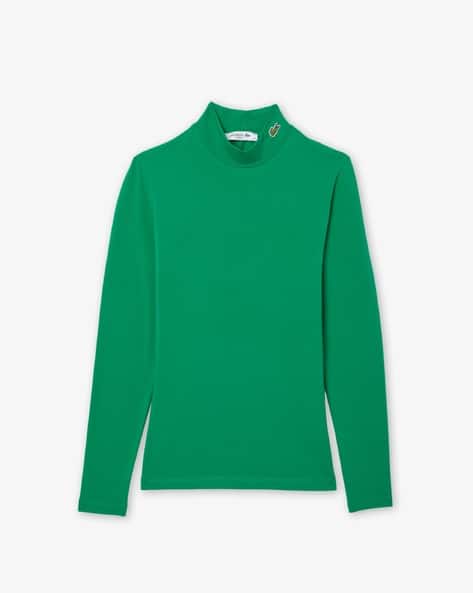 Women Slim Fit High-Neck T-Shirt