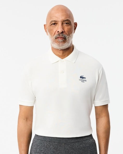 Men Logo Embroidered Regular Fit Polo T-Shirt