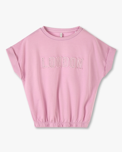 Lee Cooper Girls London Applique T-Shirt