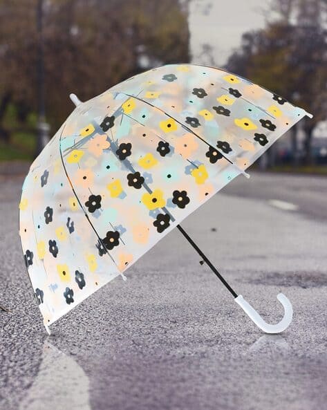Floral Print Plastic Folable Umbrella