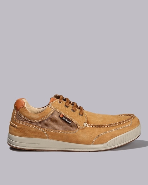 Woodland Men Low-Top Lace-Up Shoes