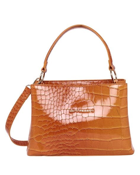 Lino Perros Women Croc-Embossed Shoulder Bag