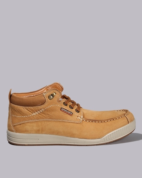 Woodland Men Mid-Top Lace-Up Shoes