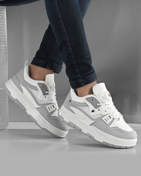 ARBUNORE Men Colourblock Low-Top Lace-Up Shoes