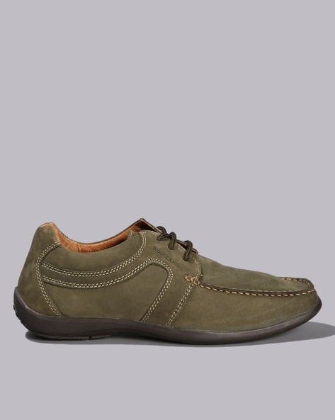 Woodland Men Low-Top Lace-Up Shoes