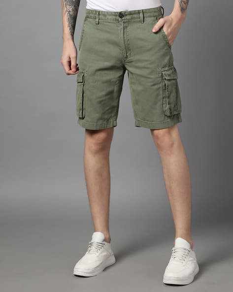 INDIAN TERRAIN Men Flat-Front Regular Fit Cargo Shorts