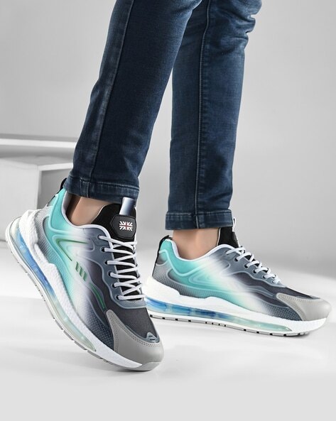 Men Ombre-Dyed Low-Top Lace-Up Shoes