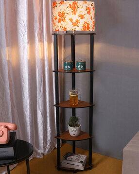 devansh Floral Print Shelf Floor Lamp-picture-22