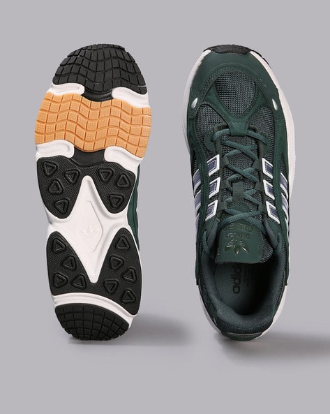 Buy Adidas Originals OZMILLEN Lace-Up Sneakers Green Color Men