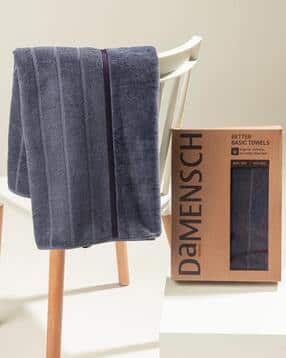 damensch Striped Cotton Sheared Bath Towel 59" x 30"-picture-28