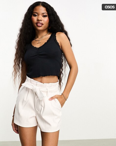 Buy White Shorts for Women by MISS SELFRIDGE Online Ajio