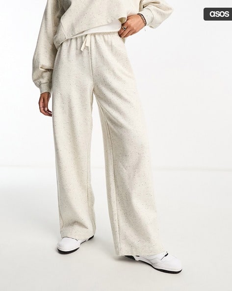 Buy Oatmeal White Track Pants for Women by MISS SELFRIDGE Online
