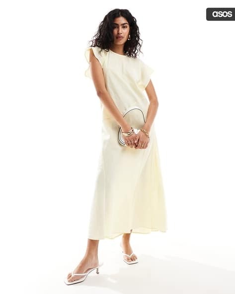 ASOS DESIGN Women Sleeveless Crew-Neck Maxi Dress