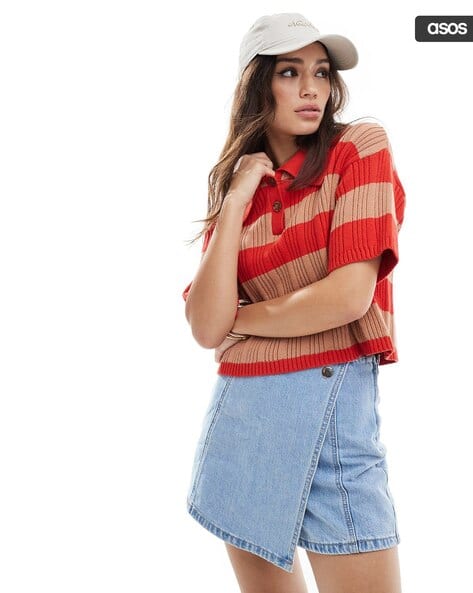 Buy Orange Brown Tops for Women by ASOS DESIGN Online