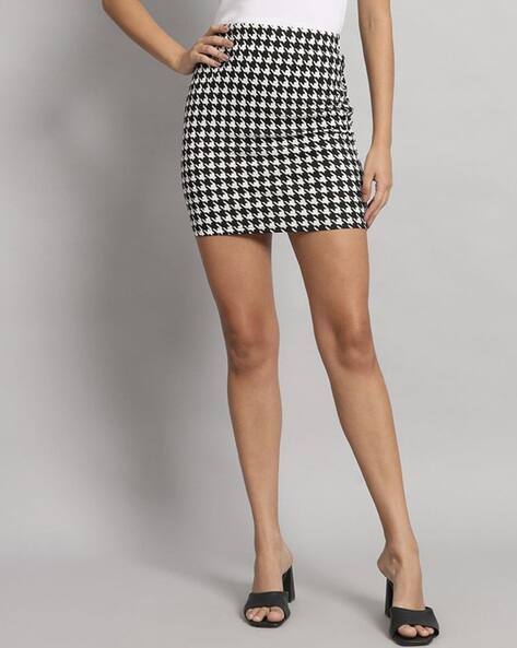 Mini Skirt Black And White Pencil Skirt Black Striped Wrap Skirt