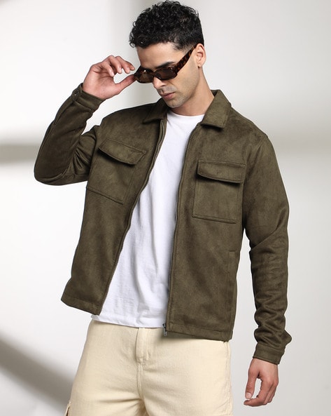 Buy Olive Green Jackets & Coats for Men by LEE COOPER Online