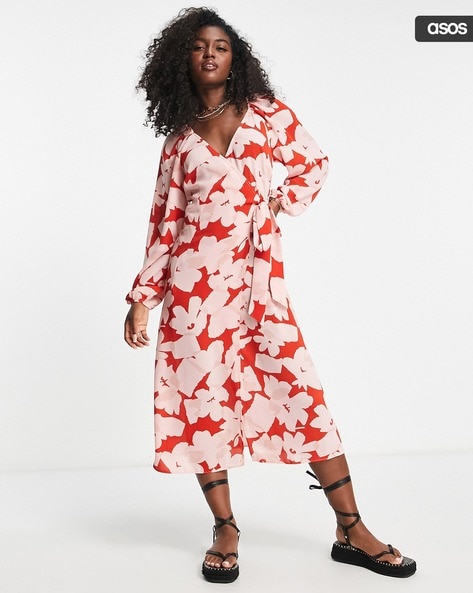 Buy Red Dresses for Women by ASOS DESIGN Online Ajio