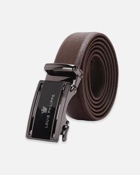 louis philippe Men Textured Belt with Buckle Closure-picture-15