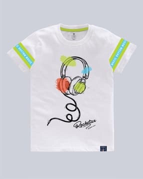 codez Boys Graphic Print Round-Neck T-Shirt-picture-51