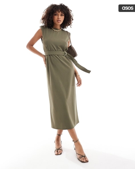 Buy Khaki Dresses for Women by ASOS DESIGN Online Ajio