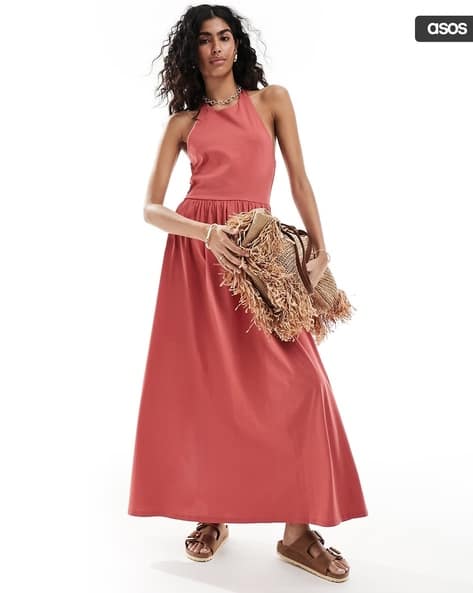 strapless open back dress Zapaka Women Gatsby Dress Sequins Red Long 1920s Flapper Dress with Short Sleeves, Red / S main image 0
