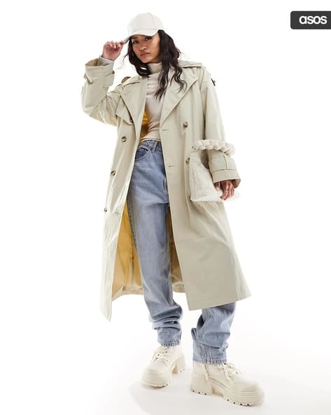 Women Crisp Relaxed Fit Trench Coat