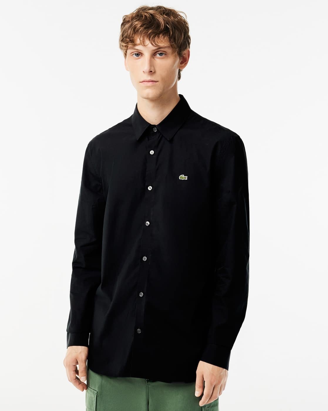 lacoste dress shirts for men Lacoste Men's Regular Fit Long-Sleeve Solid Oxford Shirt
