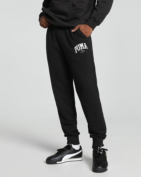 Black puma joggers mens online