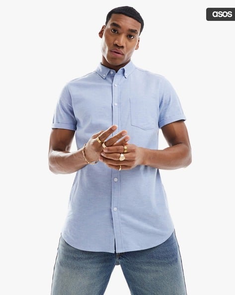 Buy Blue Shirts for Men by ASOS DESIGN Online