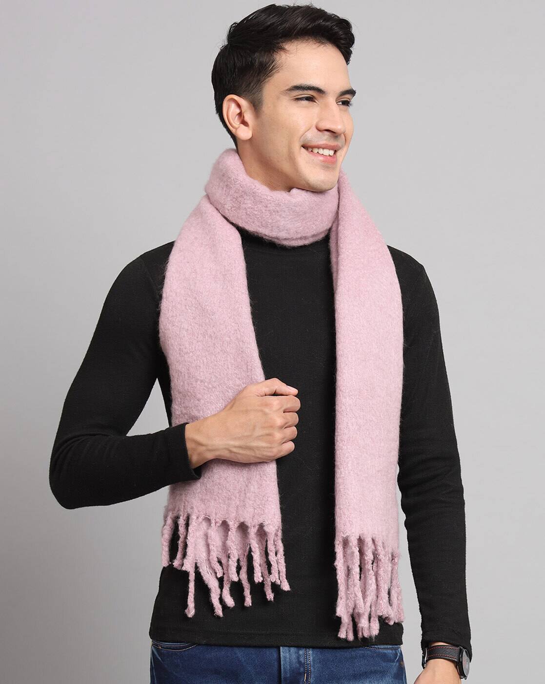 Buy Pink Scarves for Men by Handicraft-palace Online