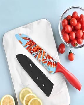 umai Leaf Print Stainless Steel Sharp Chef Knife-picture-28