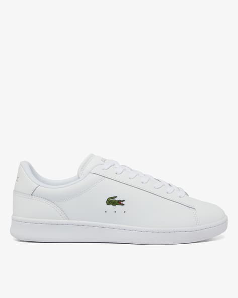 Leather Sneakers Lacoste Slippers Ph Men Lace-Up Round-Toe Sneakers
