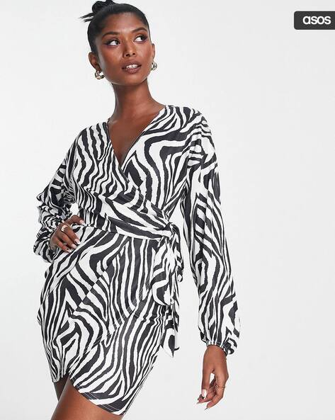 Asos zebra dress hotsell