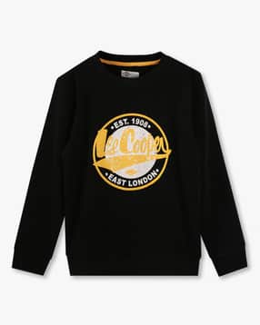 lee cooper Boys Logo Print Relaxed Fit Crew-Neck Sweatshirt-picture-24
