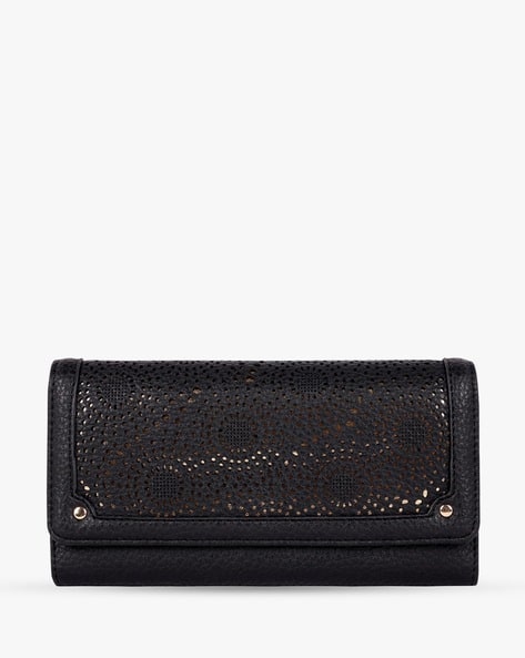 Lino Perros Women Perforated Bi-Fold Wallet