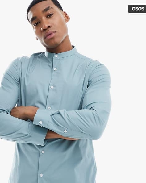 Buy Blue Shirts for Men by ASOS DESIGN Online | Ajio.com