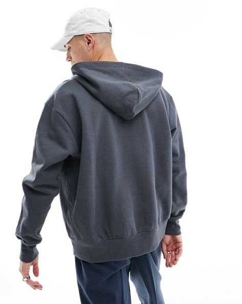 Dark grey oversized hoodie online