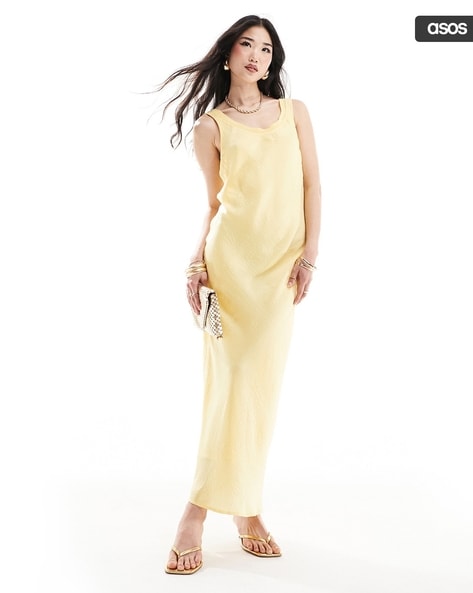 Buy Yellow Dresses for Women by ASOS DESIGN Online Ajio