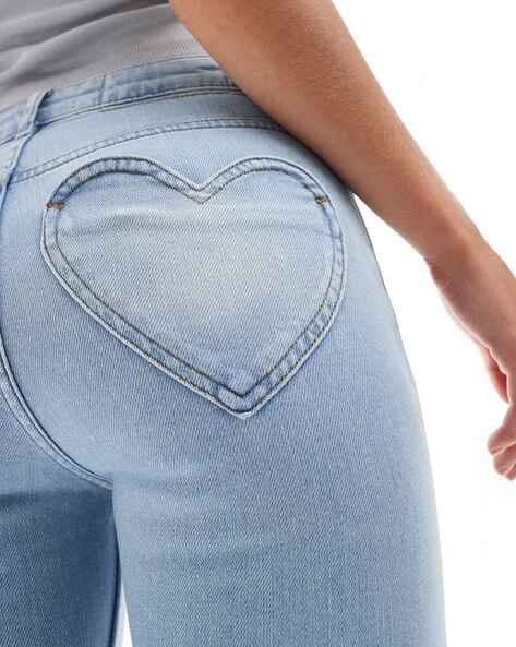 Heart pocket jeans best sale