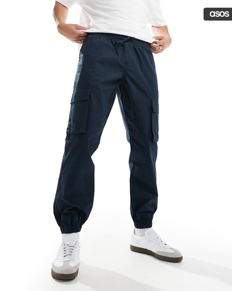 Buy Navy Blue Track Pants for Men by ASOS DESIGN Online Ajio