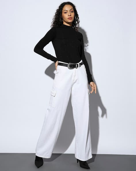 Outryt by AZORTE All-Over Embellished Pullover