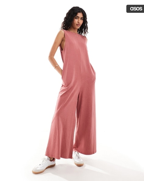 Asos silk jumpsuit on sale