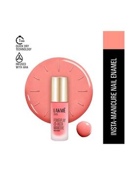 lakme 9to5 Powerplay Insta-Manicure Nail Enamel - Pink Sorbet-picture-33