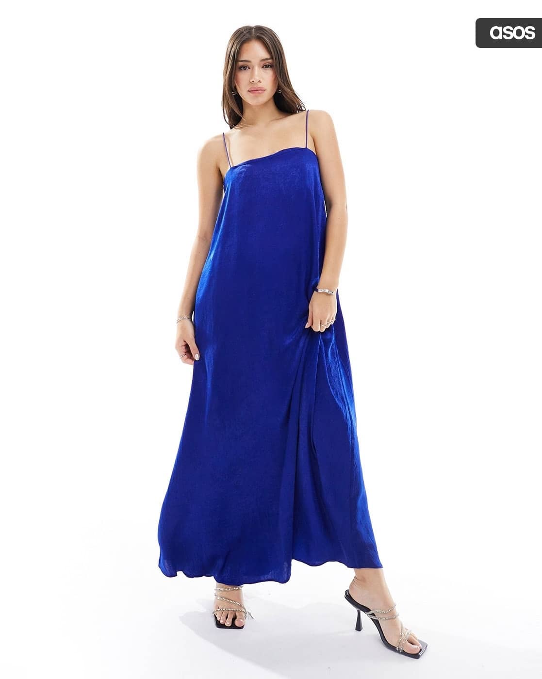 Buy ASOS DESIGN Women Crushed A-Line Slip Max... Online