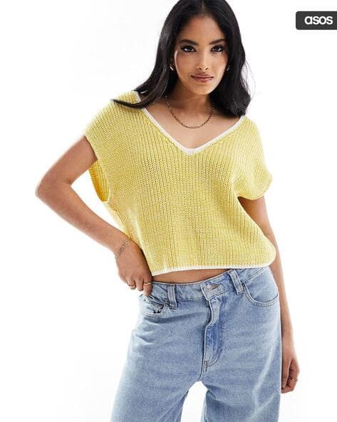 asos yellow top
