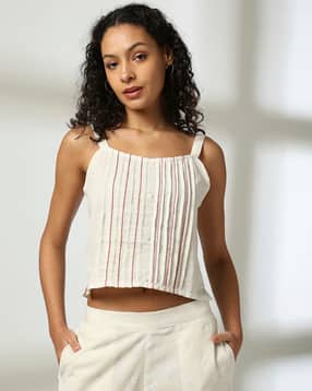 siyahi Women Printed Relaxed Fit Pintuck Cotton Top-picture-28