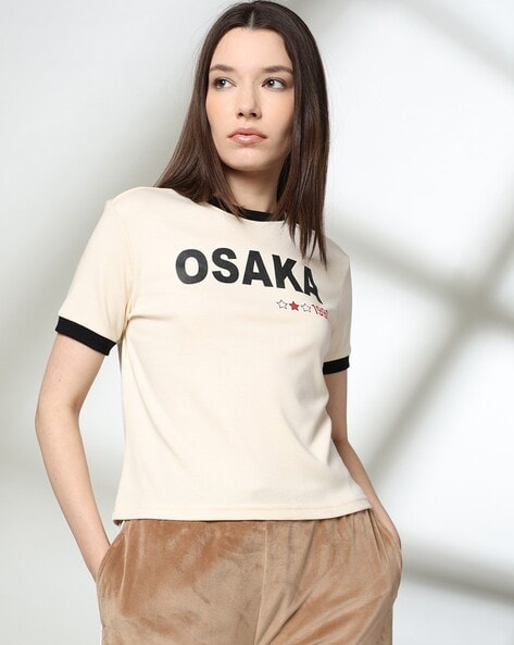 Women Printed Crew-Neck T-Shirt