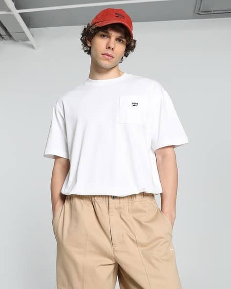 Puma Men Relaxed Fit Crew-Neck T-Shirt