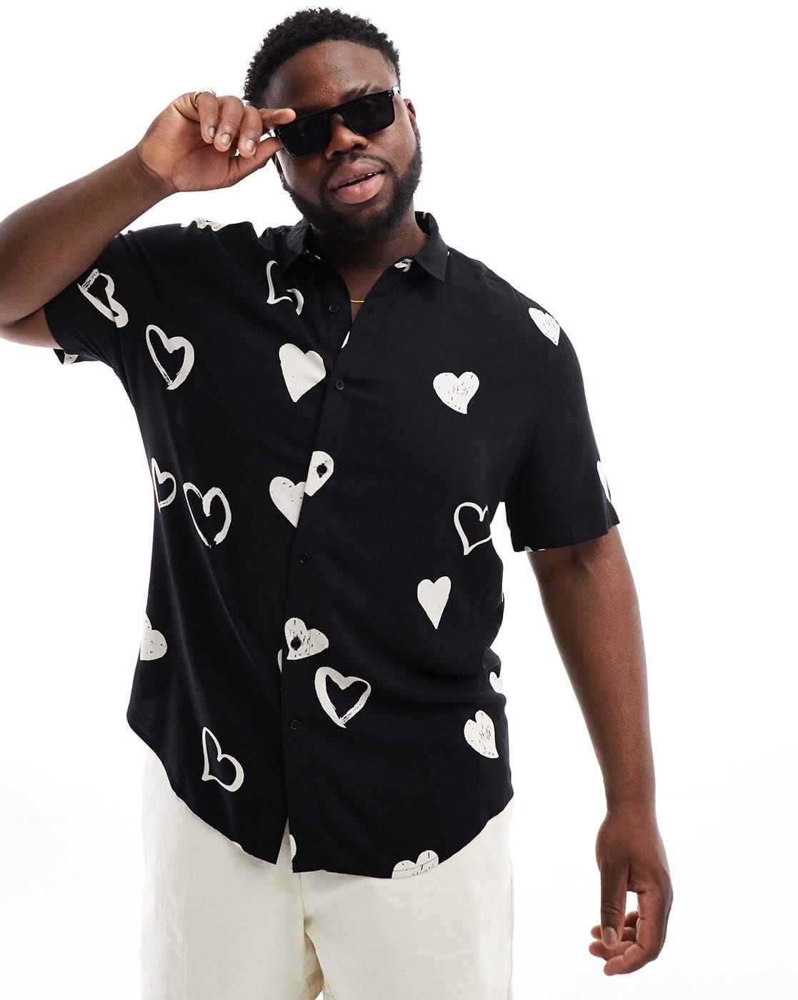 Buy Black & White Shirts for Men by ASOS DESIGN Online | Ajio.com 